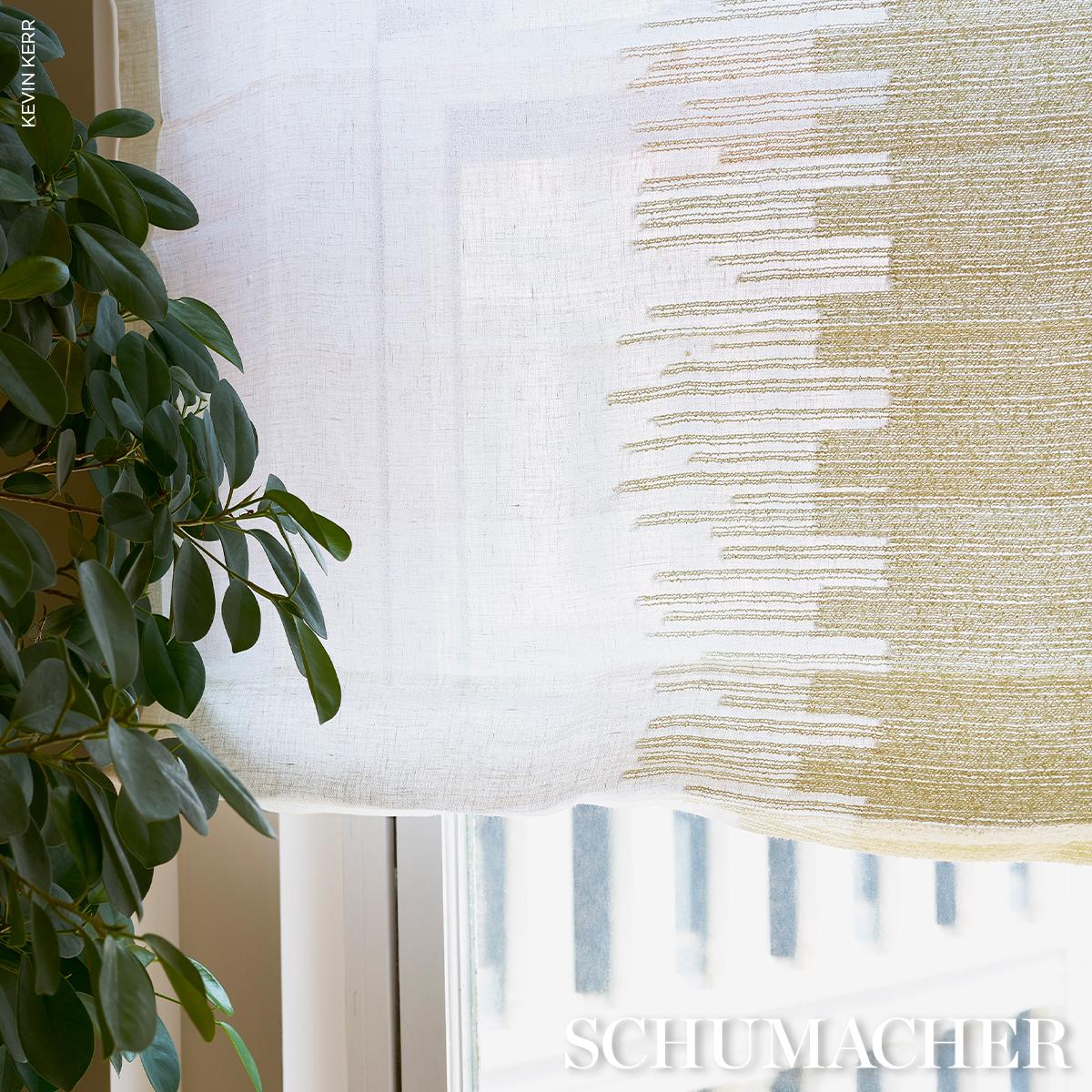 Schumacher Bonneville Sheer Ivory Fabric