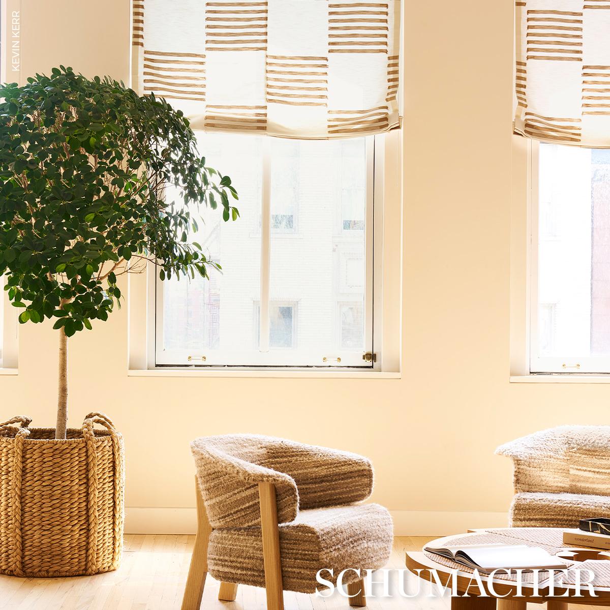 Schumacher Bryce Sheer Maple Fabric