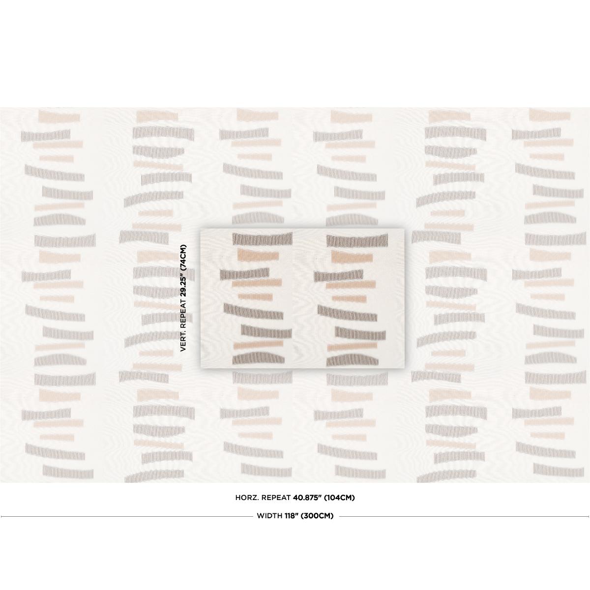 Schumacher Jensen Sheer Brown Fabric