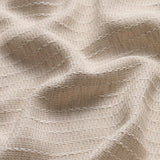 Schumacher Sea Drift Sheer Ivory & Natural Fabric