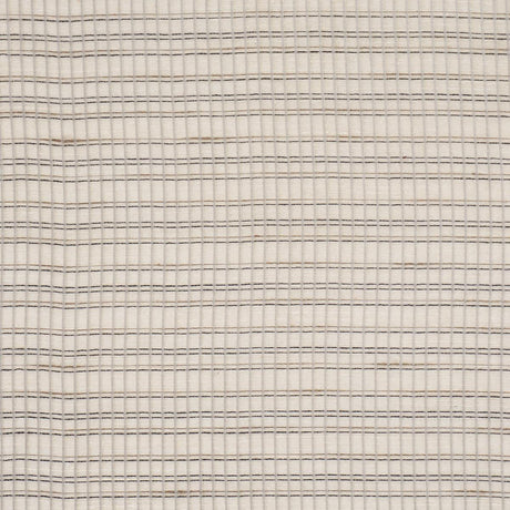 Schumacher Payton Linen Sheer Grid Black & White Fabric