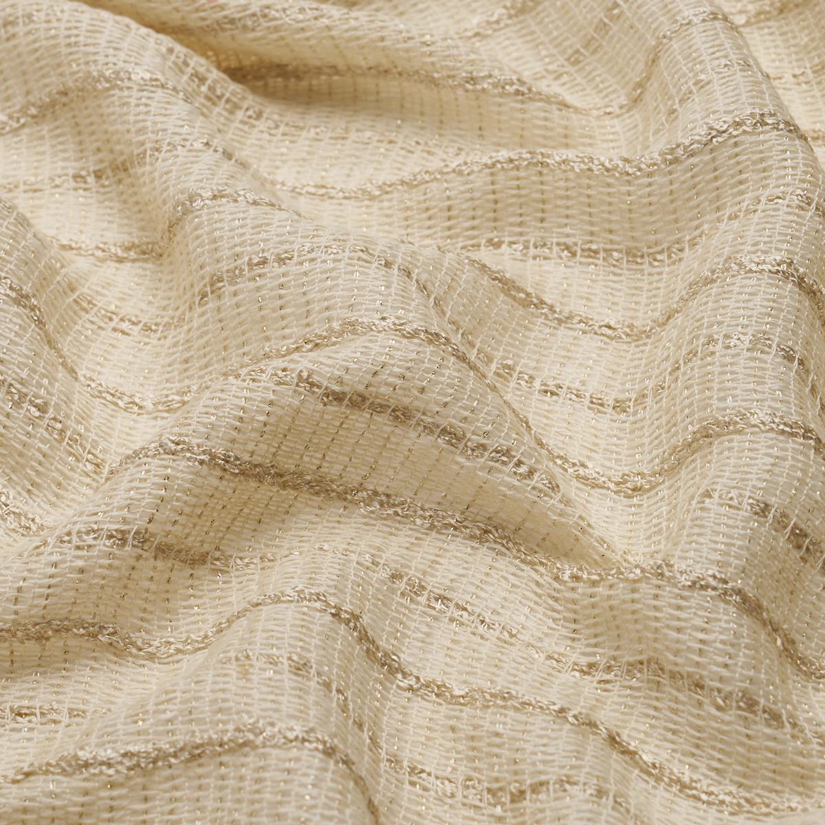 Schumacher Ellie Alpaca Shimmer Sheer Cream Fabric
