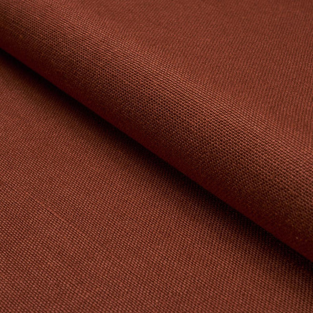 Schumacher Piet Performance Linen Terracotta Fabric