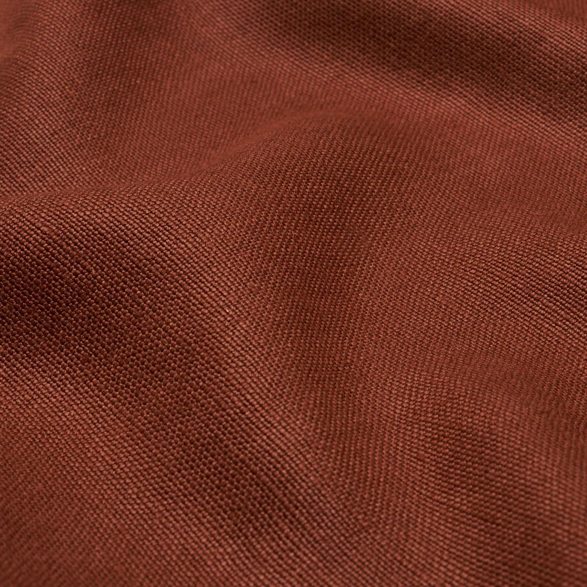 Schumacher Piet Performance Linen Terracotta Fabric