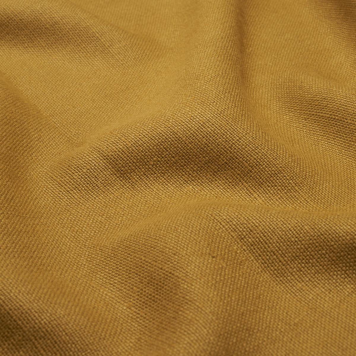 Schumacher Piet Performance Linen Ochre Fabric