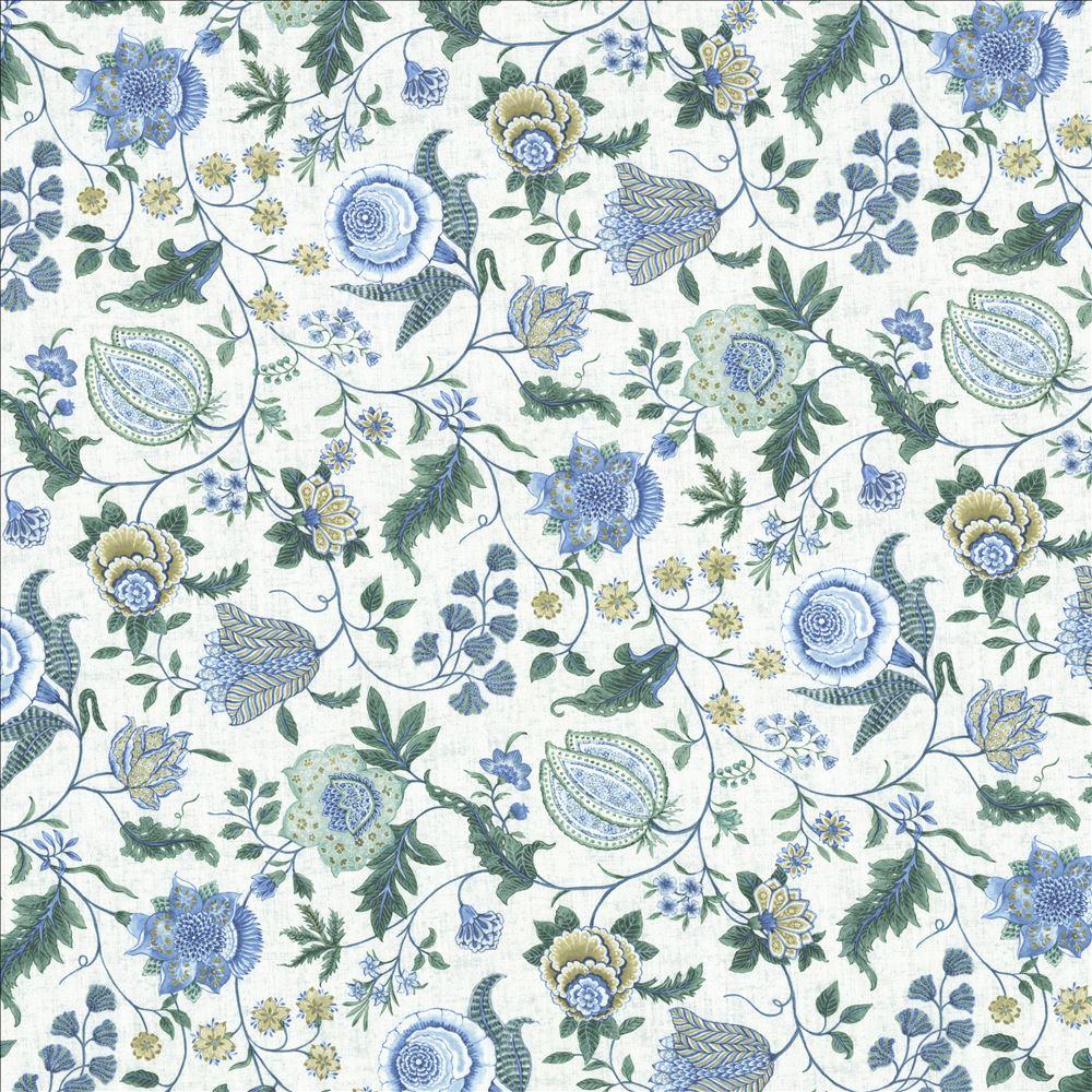 Kasmir Abloom Peacock Fabric