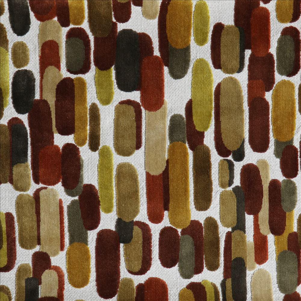 Kasmir Brush Scape Spice Fabric