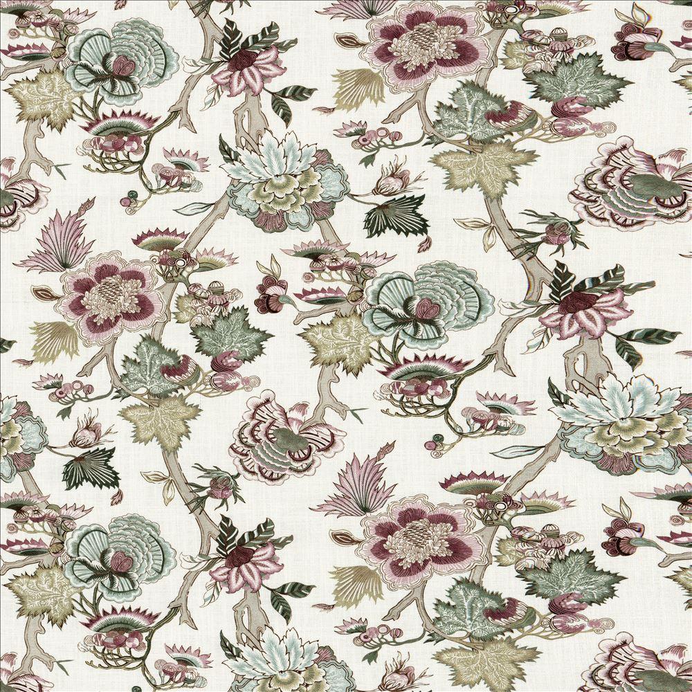 Kasmir Floral Bouquet Mulberry Fabric