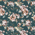 Kasmir Floral Facade Prussian Fabric