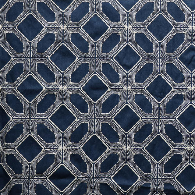 Kasmir Geo Connection Indigo Fabric