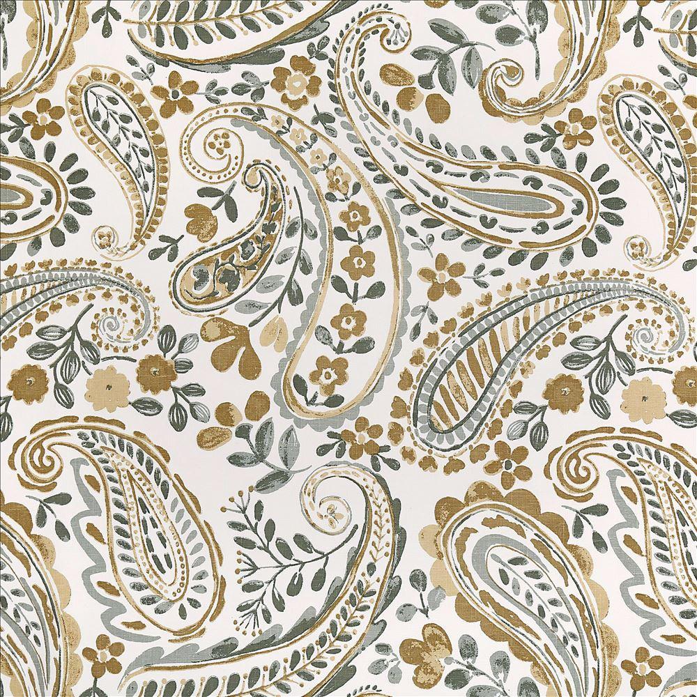 Kasmir Paisley Meadow Sand Fabric