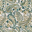 Kasmir Paisley Meadow Teal Fabric