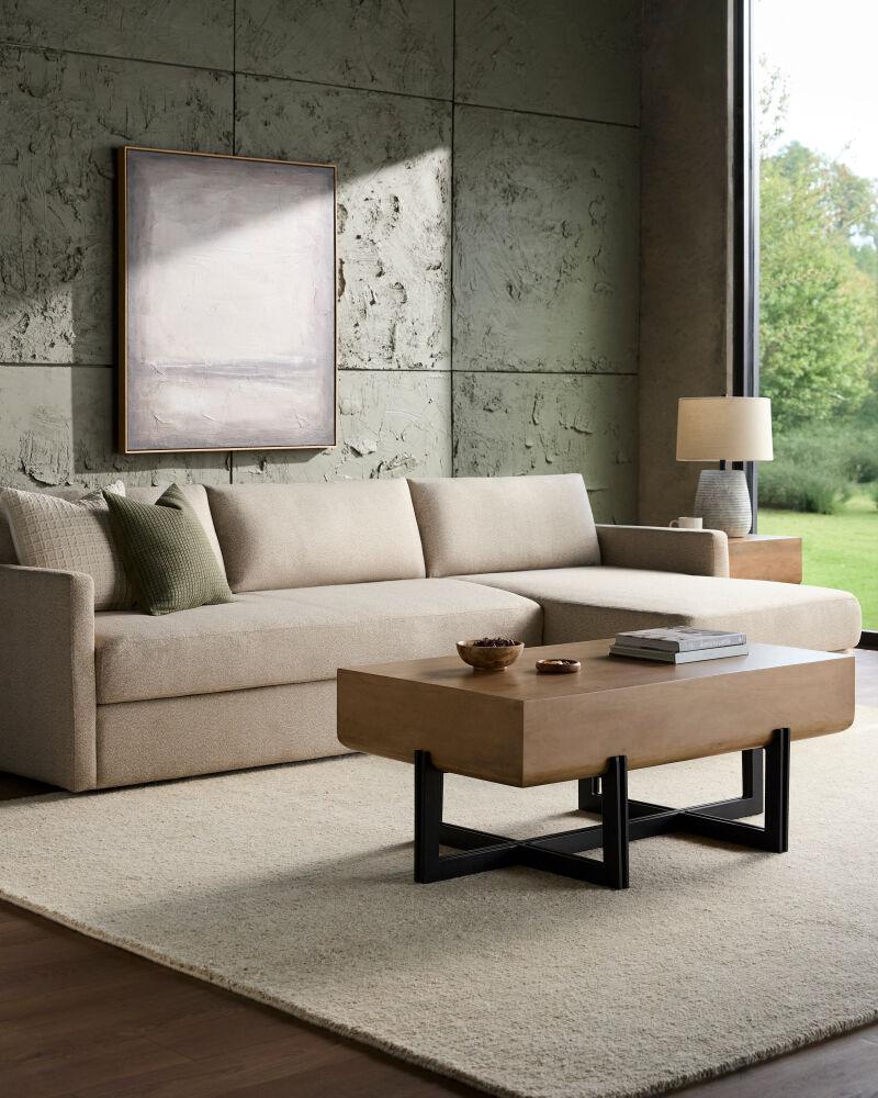 Surya Lowmax LWMX-003 18"H x 46"W x 26"D Accent Table