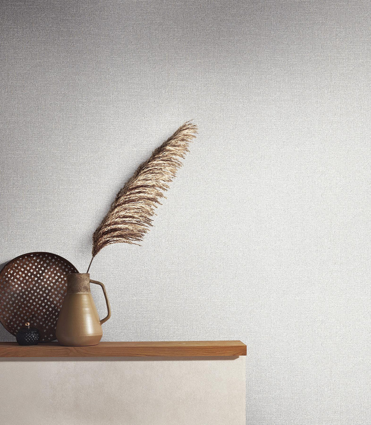 Antonina Vella Highland Tweed Dark Grey Wallpaper
