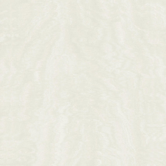 Antonina Vella Shimmering Moire White Wallpaper