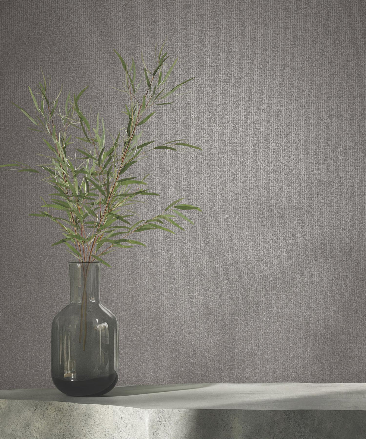 Antonina Vella Glistening Quartz Silver Wallpaper