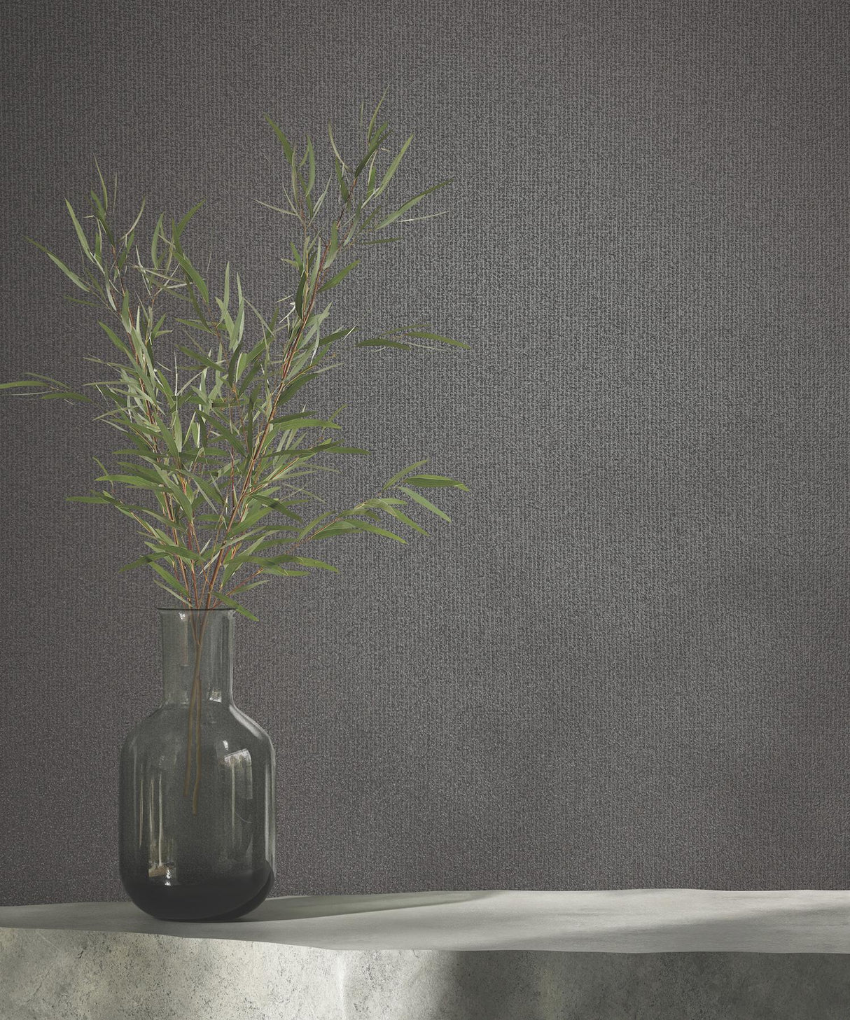 Antonina Vella Glistening Quartz Charcoal Wallpaper