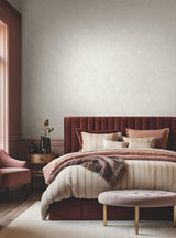 Antonina Vella Marquetry White Wallpaper