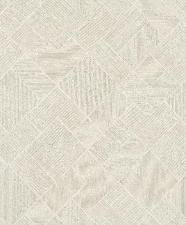Antonina Vella Marquetry Beige Wallpaper