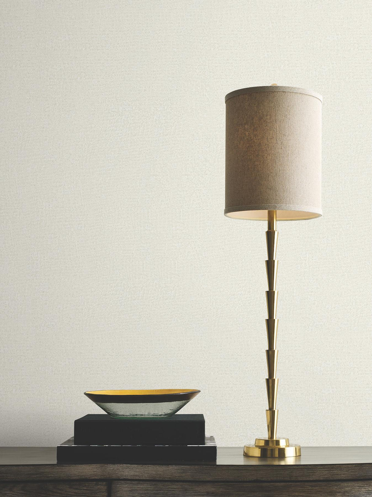 Antonina Vella Garden Stone Eggshell Wallpaper