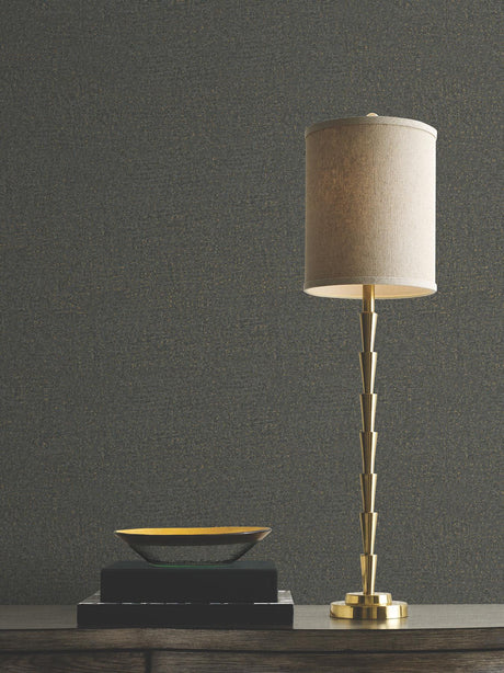 Antonina Vella Garden Stone Charcoal Wallpaper