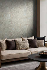 Antonina Vella Dustan Teal Wallpaper