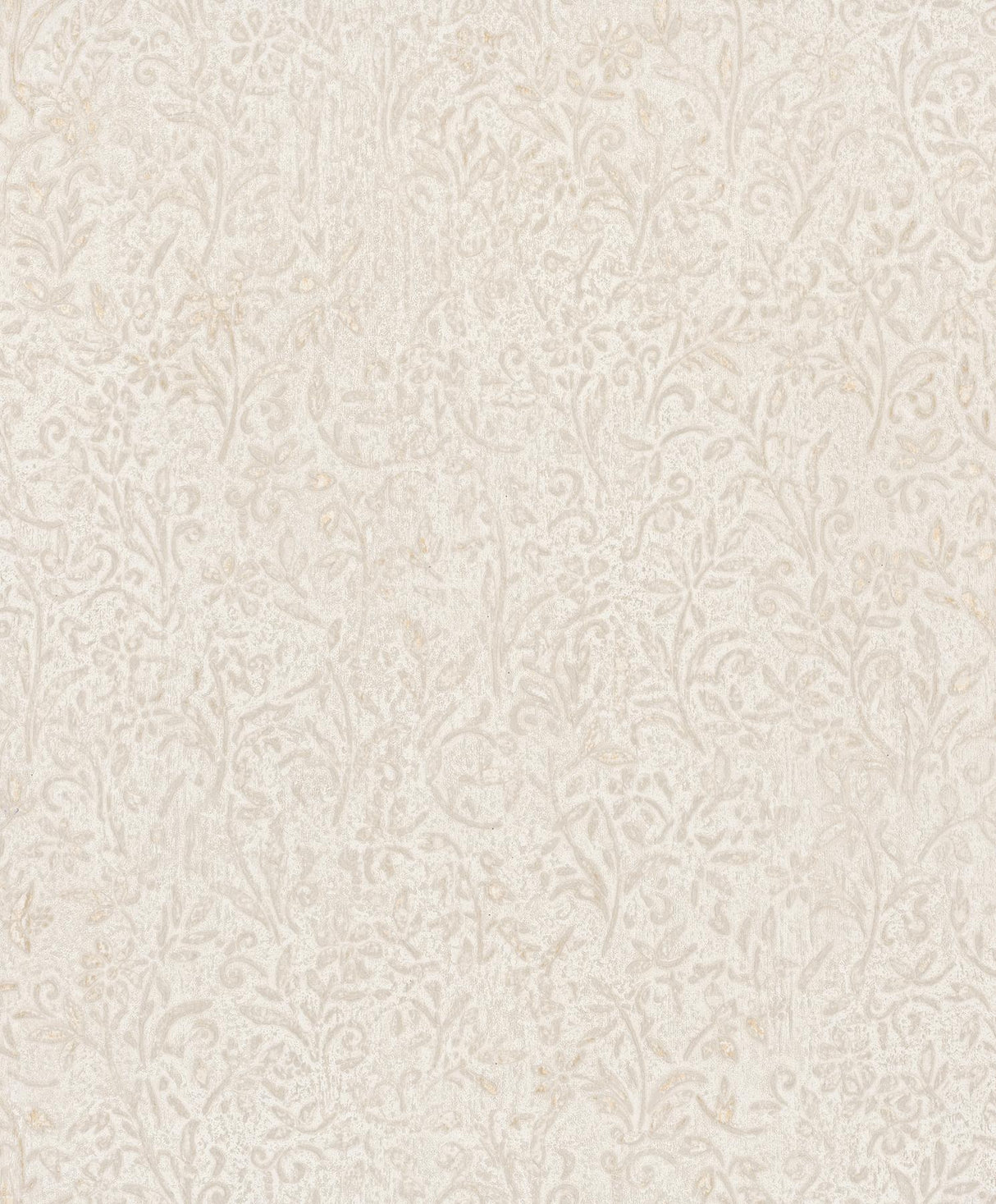 Antonina Vella Sculpted Floral Beige Wallpaper