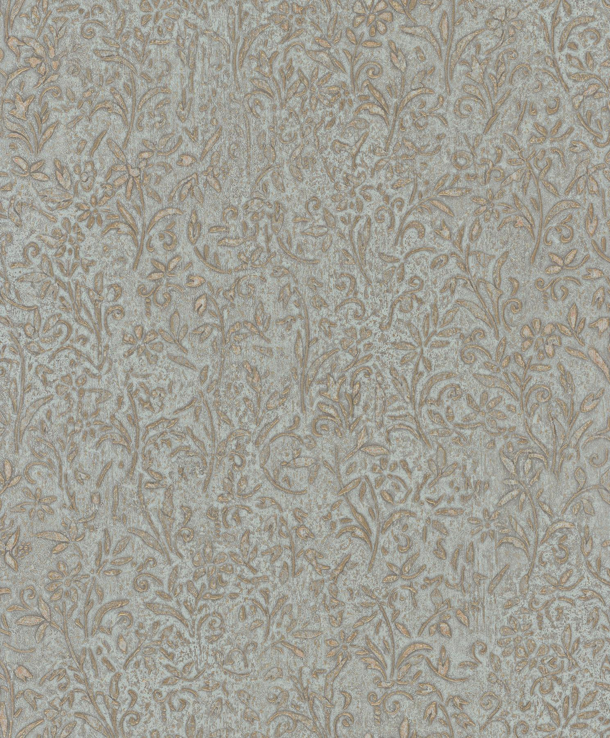 Antonina Vella Sculpted Floral Gold Wallpaper