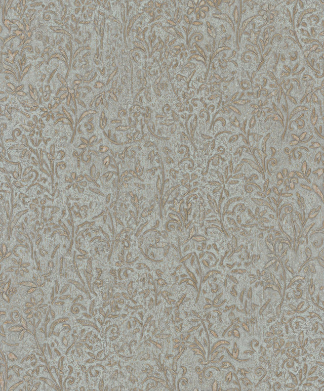 Antonina Vella Sculpted Floral Gold Wallpaper
