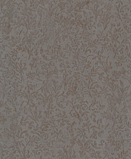 Antonina Vella Sculpted Floral Copper Wallpaper