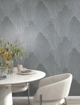 Antonina Vella Lumiere Pewter Wallpaper