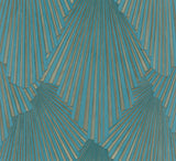 Antonina Vella Lumiere Teal Wallpaper