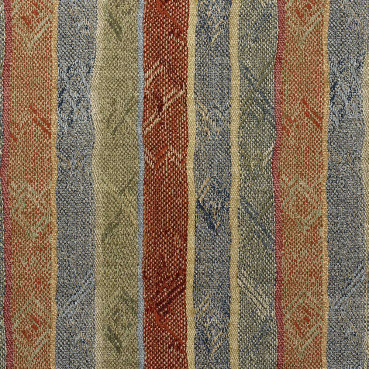 Andrew Martin ISTHMUS BRICK/GREEN Fabric