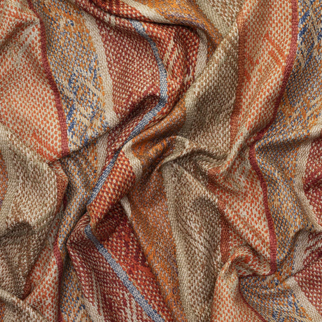 Andrew Martin ISTHMUS BRICK/CHOCOLATE Fabric