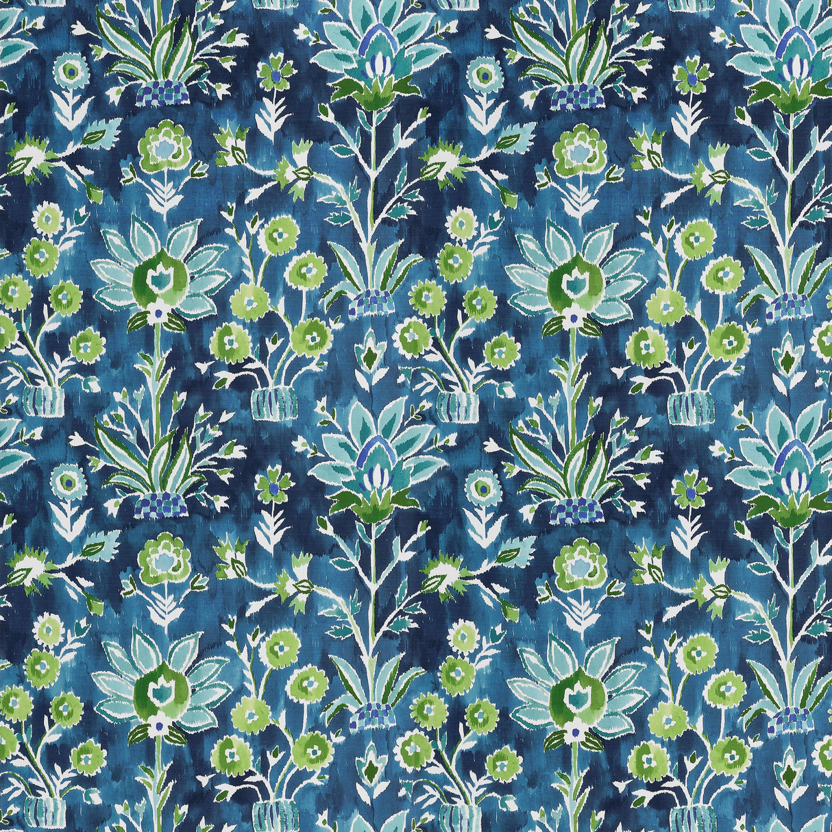 Thibaut Lilia Print Navy Fabric