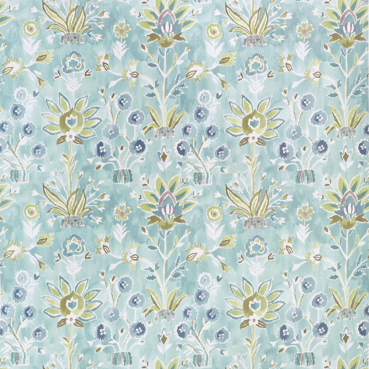 Thibaut Lilia Print Mineral Fabric