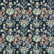 Thibaut Lilia Print Ebony Fabric