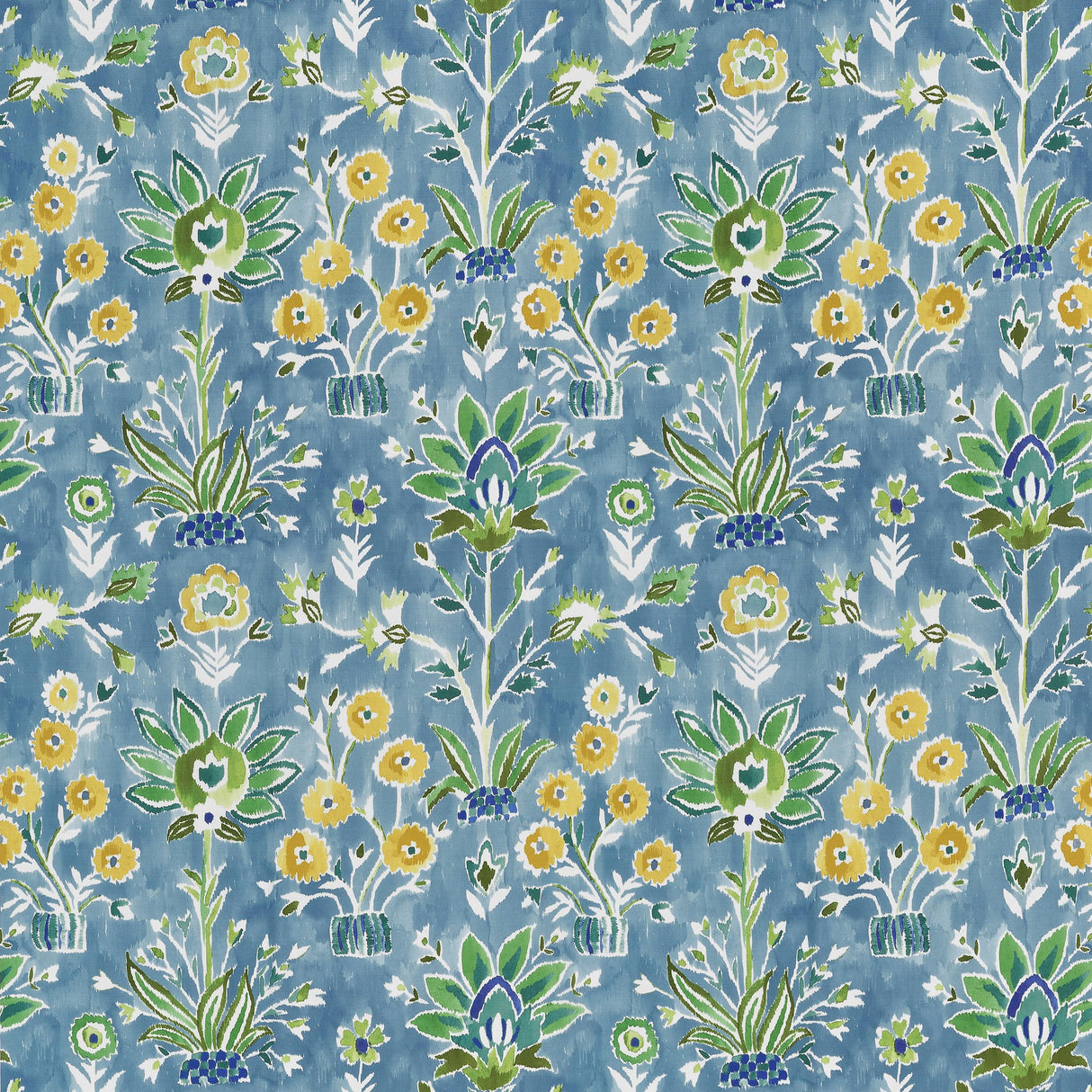 Thibaut Lilia Print Sky Fabric