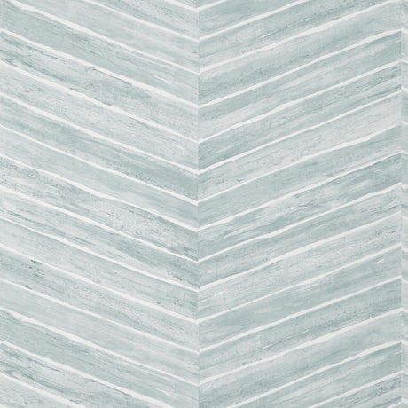 Thibaut Wood Herringbone Wide Width Slate Wallpaper
