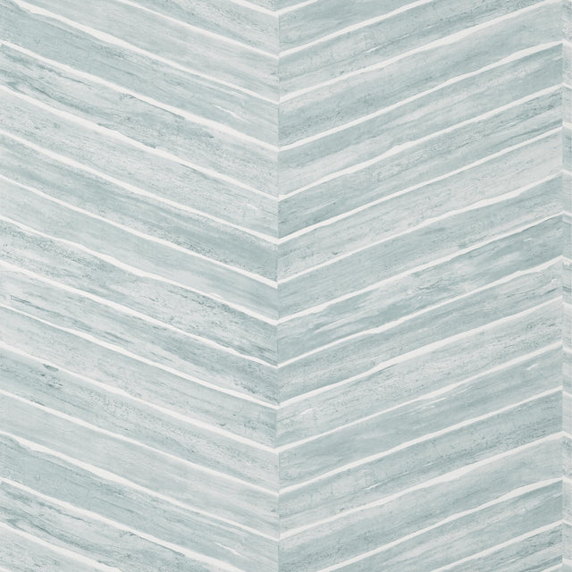 Thibaut Wood Herringbone Wide Width Slate Wallpaper