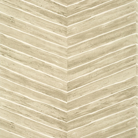 Thibaut Wood Herringbone Wide Width Taupe Wallpaper