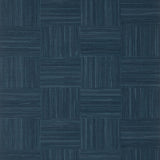 Thibaut Bayshore Basket Wide Width Navy Wallpaper