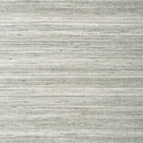 Thibaut Wild Silk Wide Width Charcoal On Metallic Silver Wallpaper