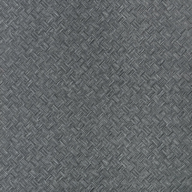 Thibaut Saddle Weave Wide Width Black And Silver Wallpaper