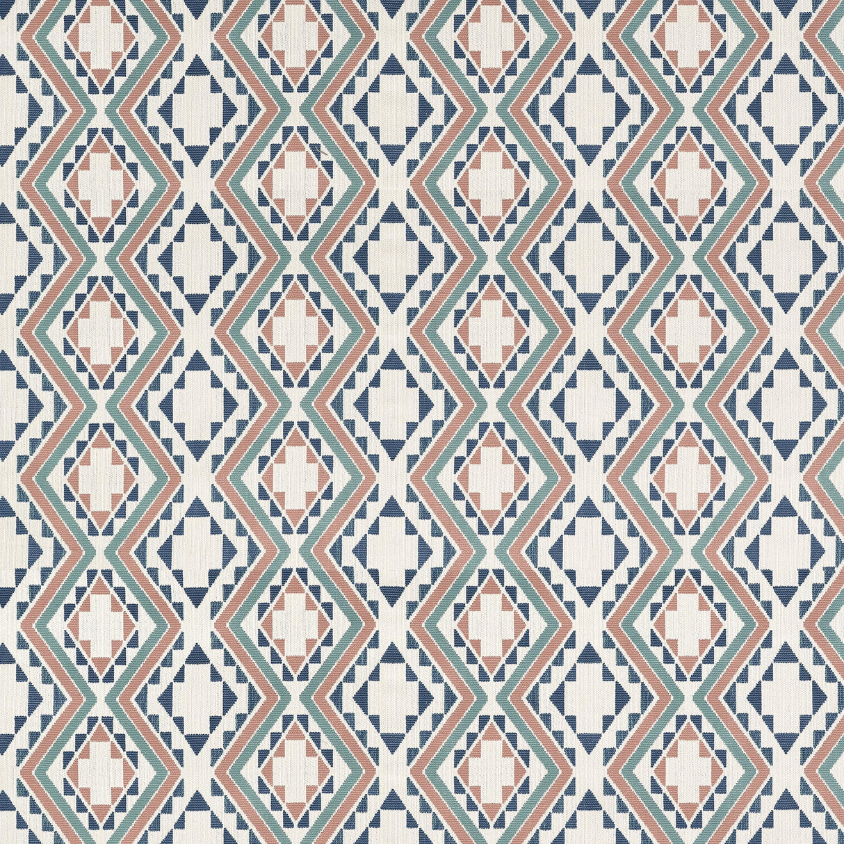 Thibaut Sagamore Clay And Navy Fabric