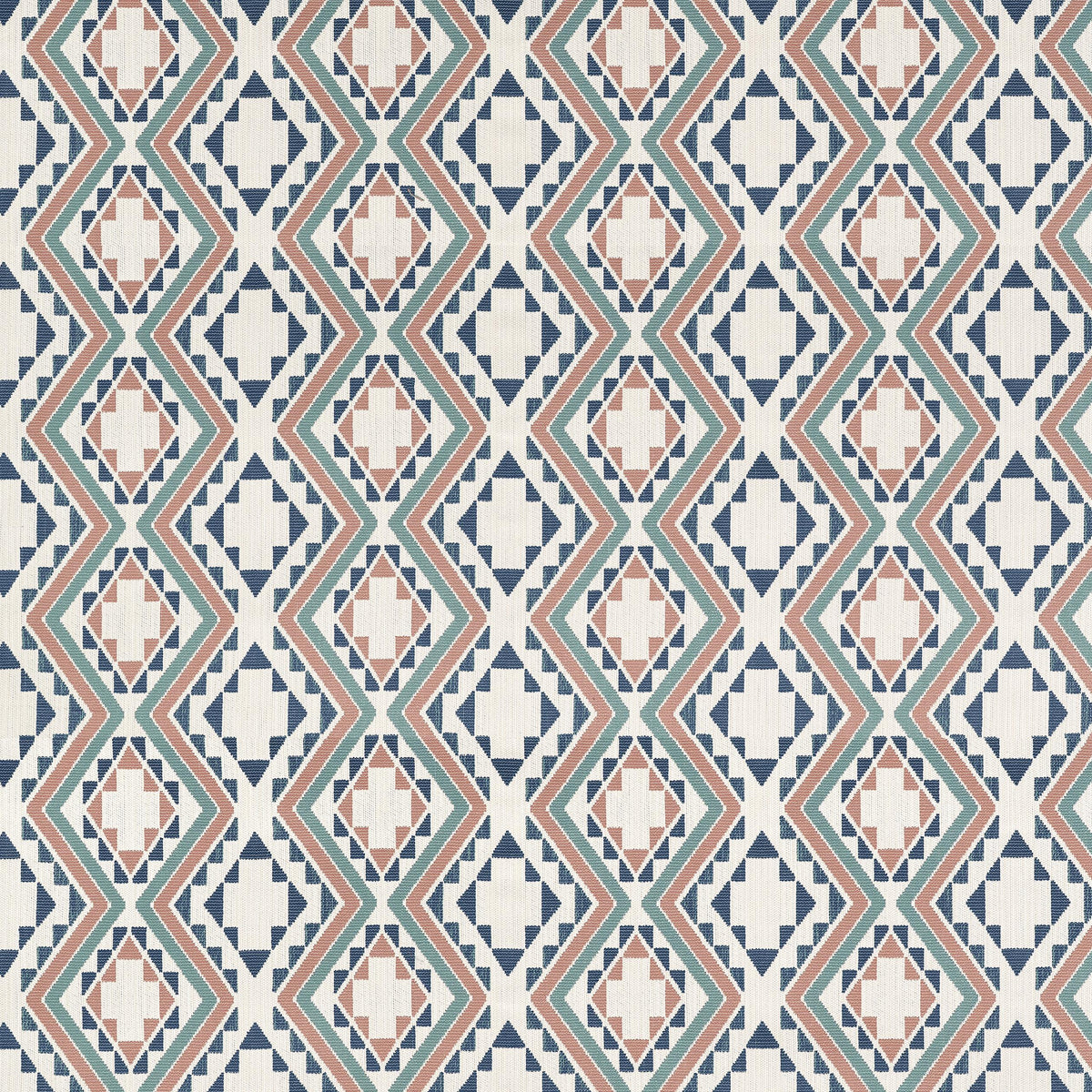 Thibaut Sagamore Clay And Navy Fabric
