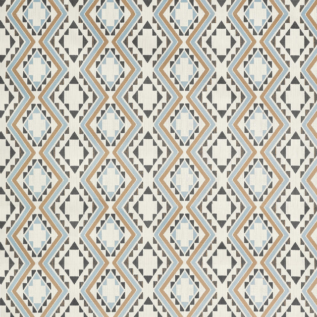 Thibaut Sagamore Toffee And Charcoal Fabric
