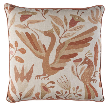 Schumacher Terracotta 22" x 22" Canopy Pillow