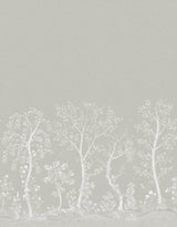 Cole & Son SEASONAL WOODS METALLIC PLATINUM Wallpaper