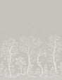 Cole & Son SEASONAL WOODS METALLIC PLATINUM Wallpaper